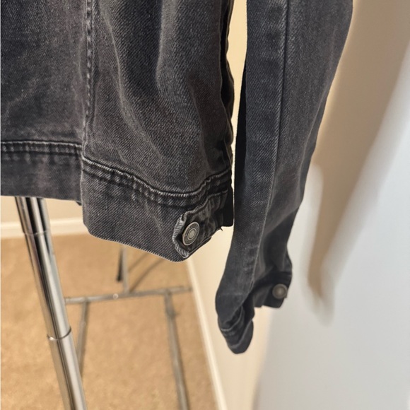 Free People Black Denim Jacket - Picture 5 of 6